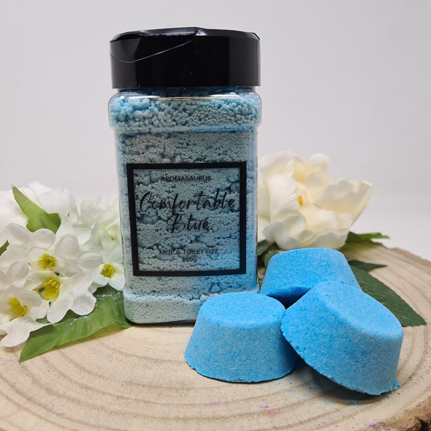 Comfortable Blue Mop, Sink & Toilet Fizz