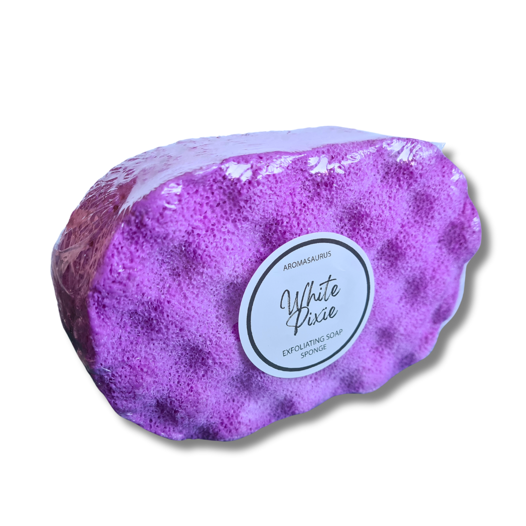 White Pixie Exfoliating Soap Sponge