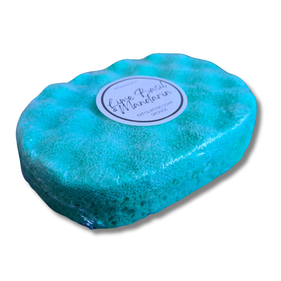 Lime Basil & Mandarin Exfoliating Soap Sponge