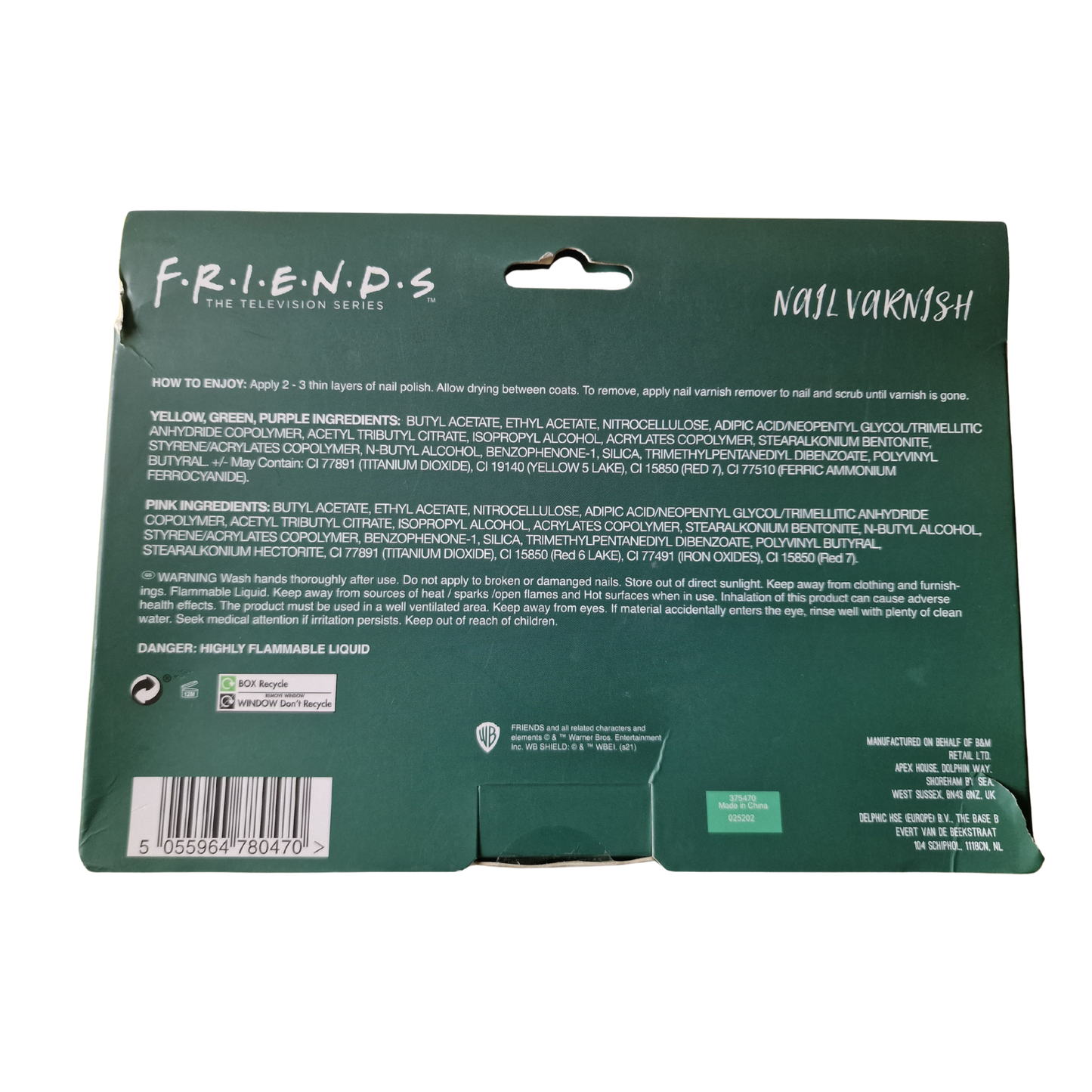 F.R.I.E.N.D.S Nail Varnish Set