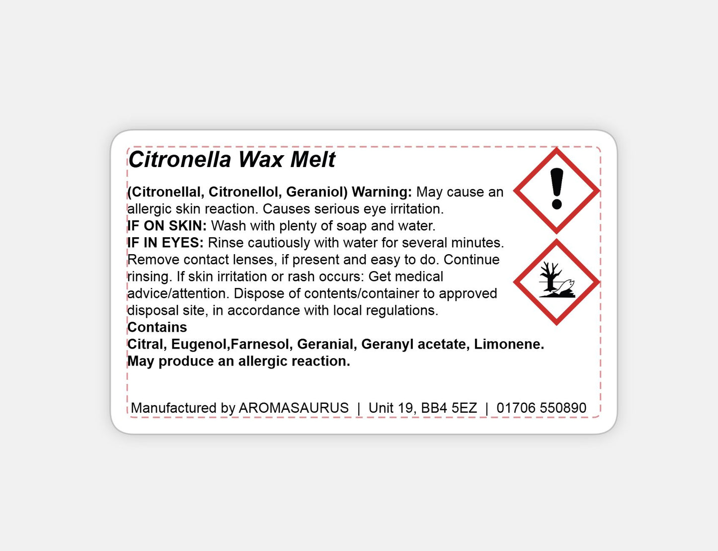 Citronella Wax Melts