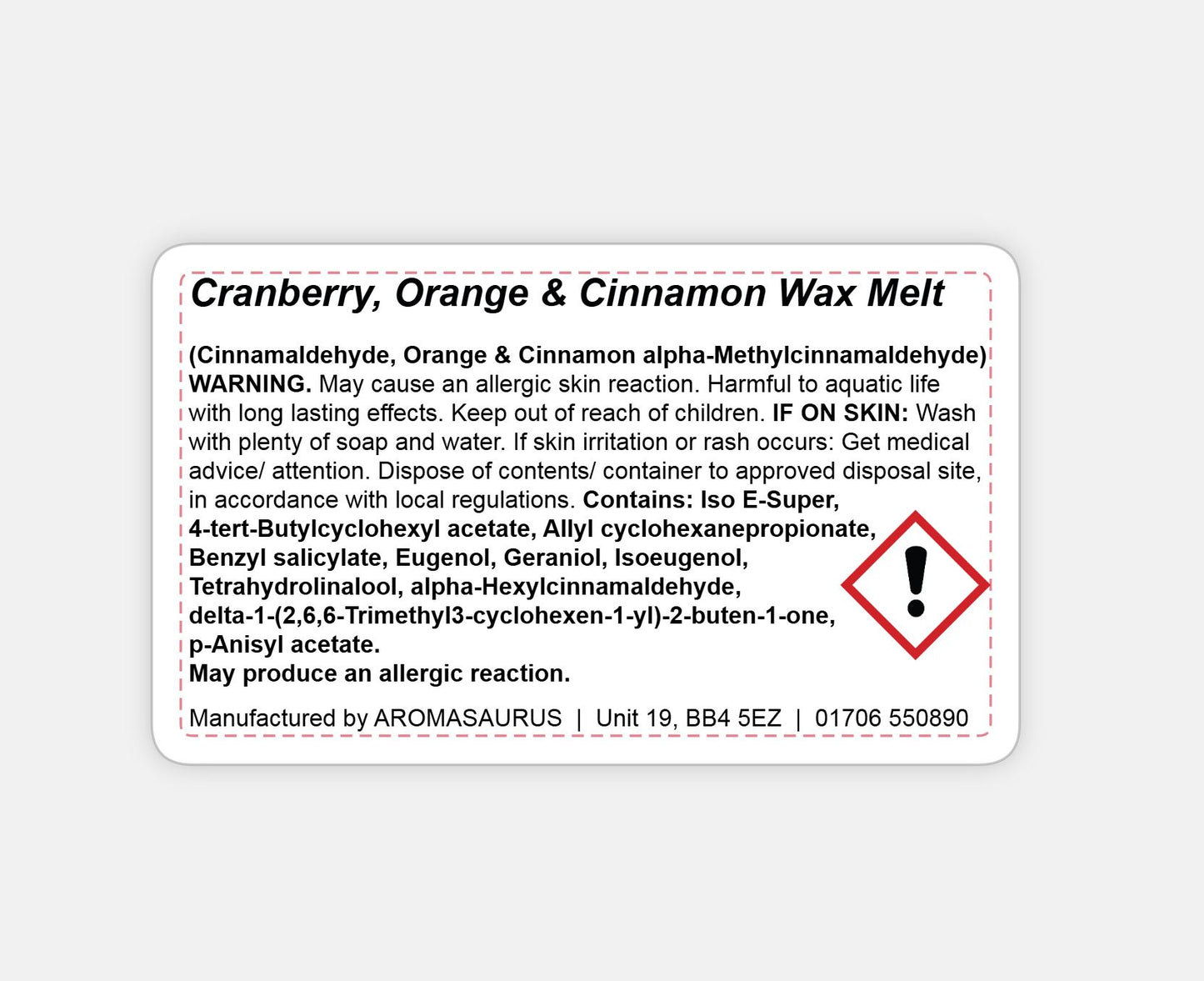 Cranberry Orange & Cinnamon Wax Melts