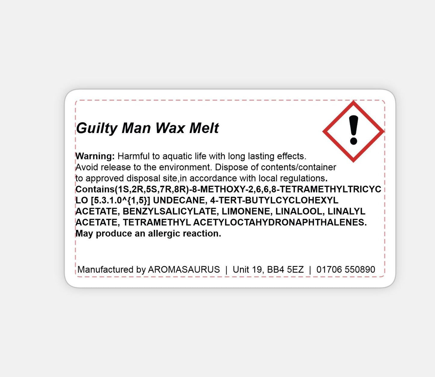 Guilty Man Wax Melts