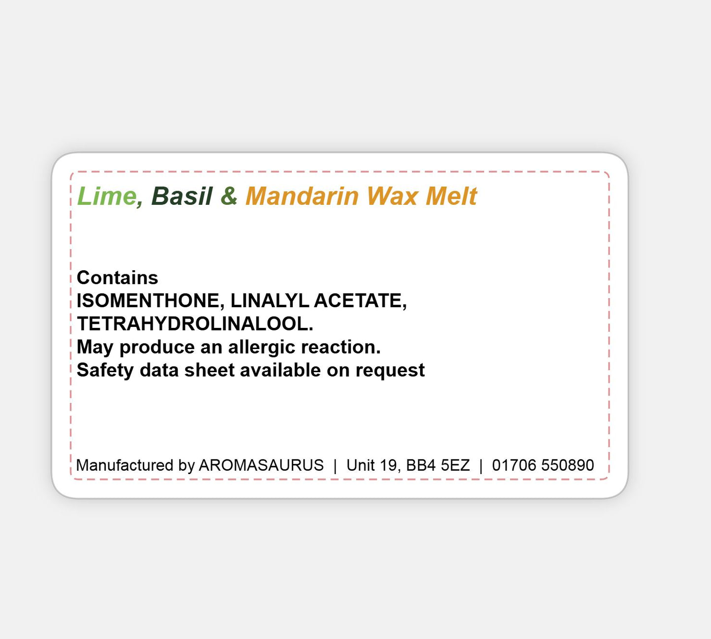 Lime Basil & Mandarin Wax Melts