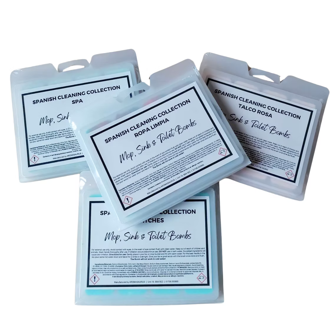Mop, Toilet & Sink Fizz Bomb Clamshells