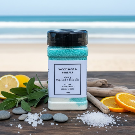 Woodsage & Sea Salt Mop, Sink & Toilet Fizz