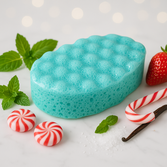 Spearmint & Peppermint Exfoliating Soap Sponge