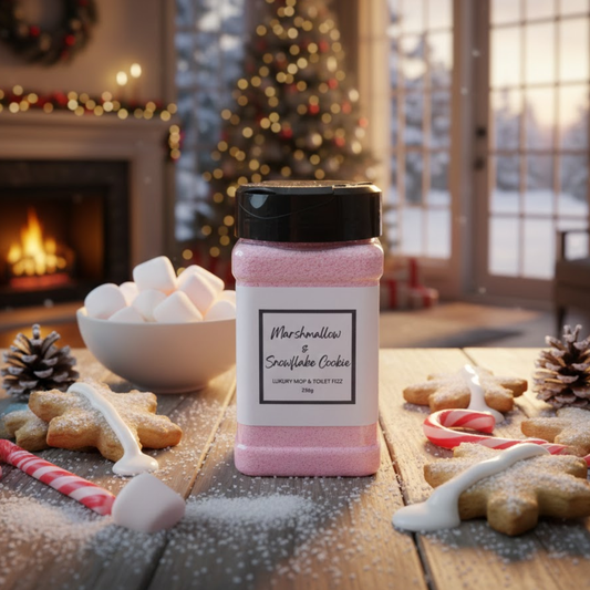 Marshmallow & Snowflake Cookie Mop, Sink & Toilet Fizz