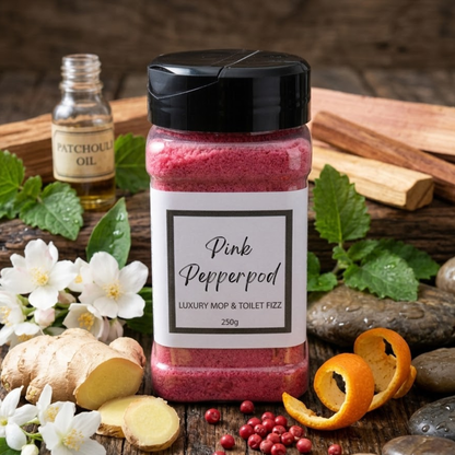 Pink Pepperpod Mop, Sink & Toilet Fizz
