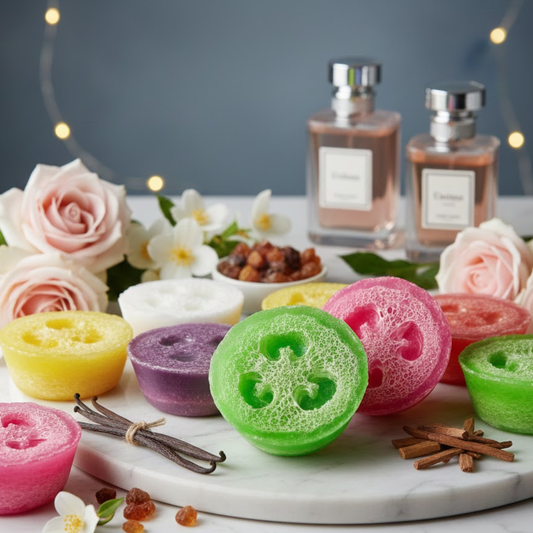 Perfume Inspired Soap Filled Loofah