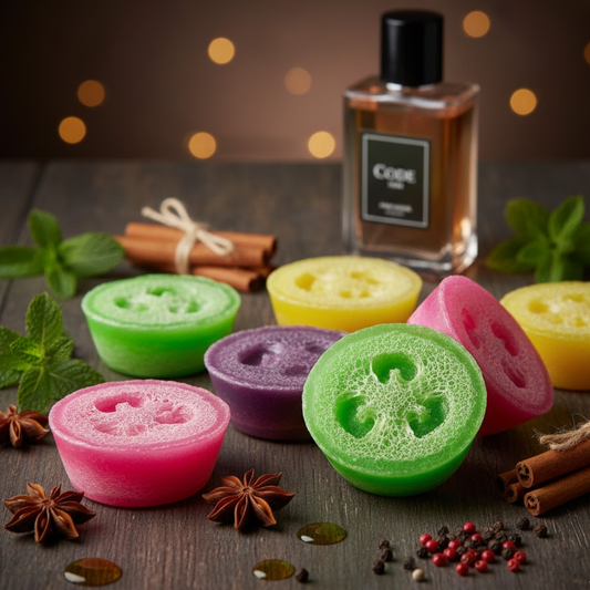 Aftershave Inspired Soap Filled Loofah