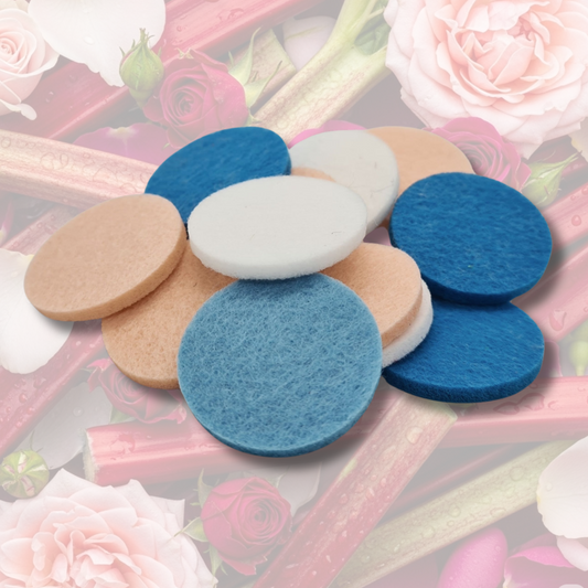 Rhubarb Rose Hoover Discs
