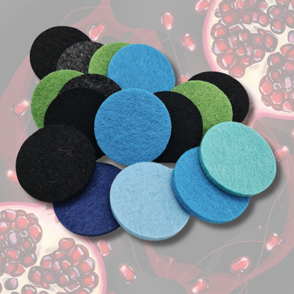 Pomegranate Black Hoover Discs