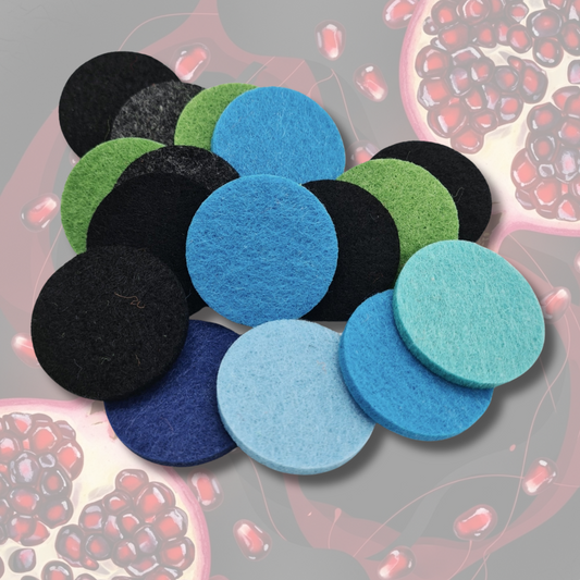 Pomegranate Black Hoover Discs