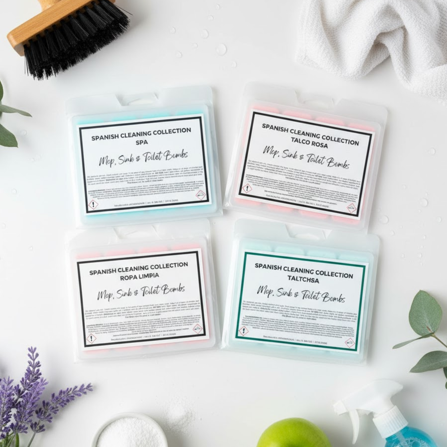 Mop, Toilet & Sink Fizz Bomb Clamshells