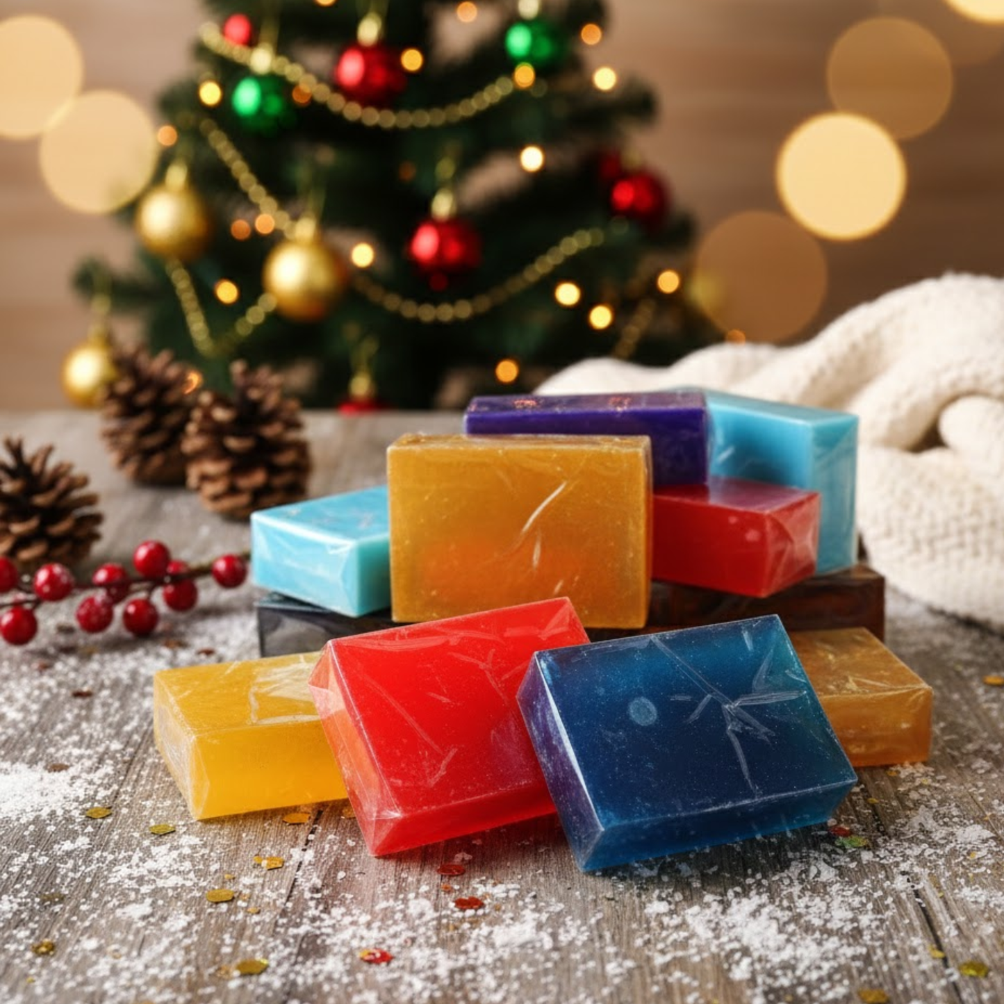 Christmas Inspired Soap Bars