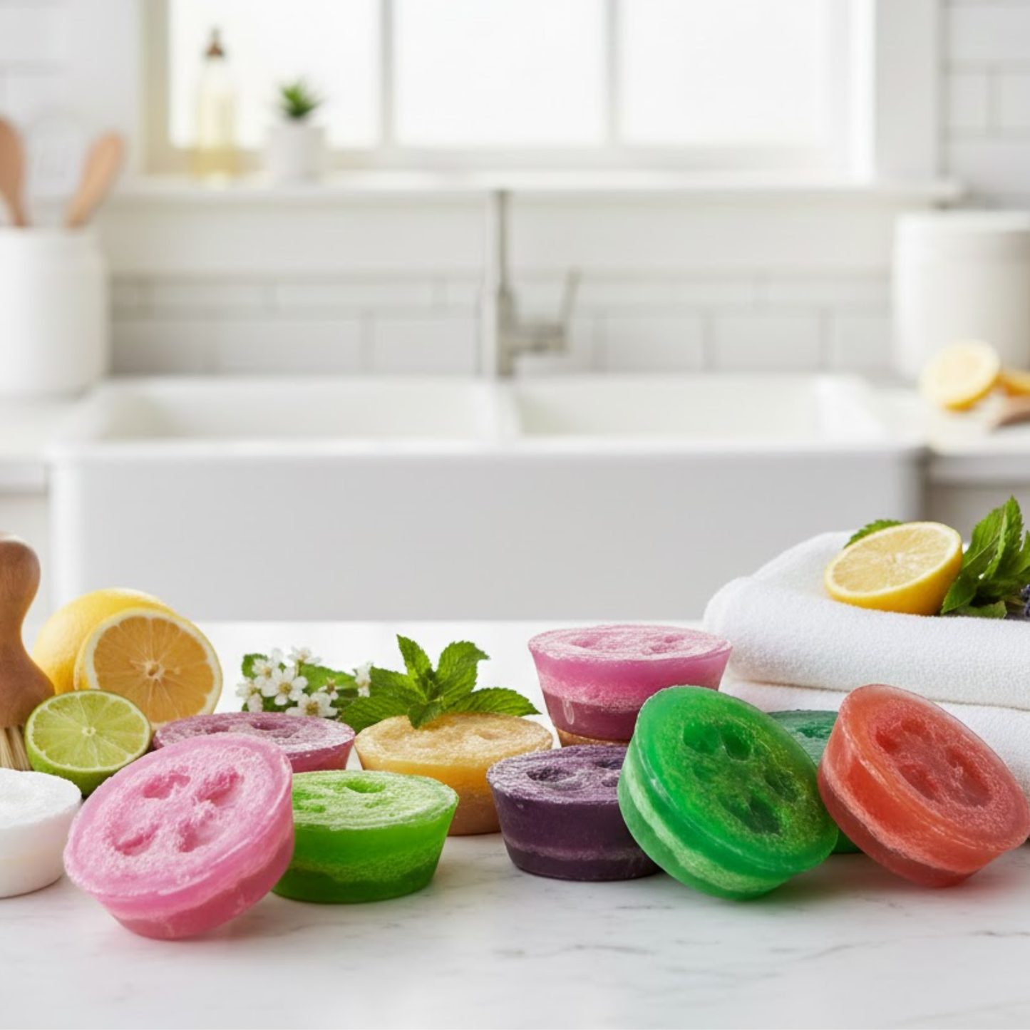 Home & Fresh Inspired Soap Filled Loofah
