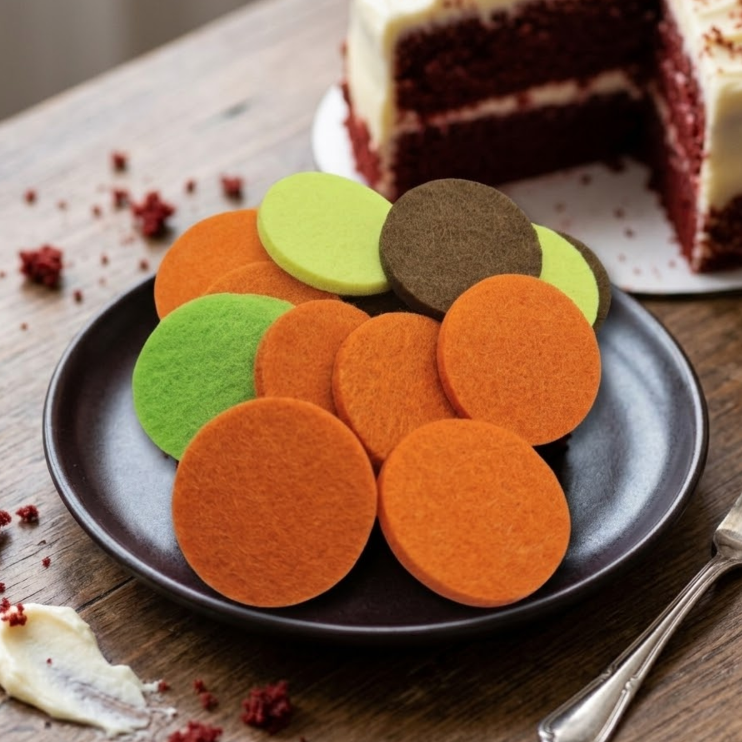 Red Velvet Cake Hoover Discs