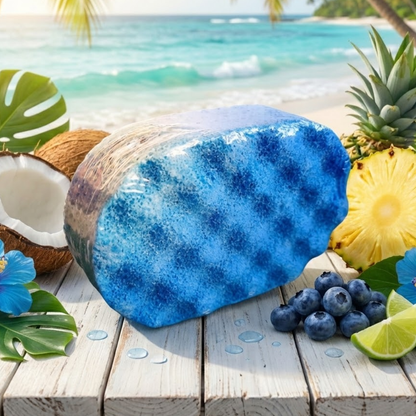 Tropical Blue Exfoliating Soap Sponge