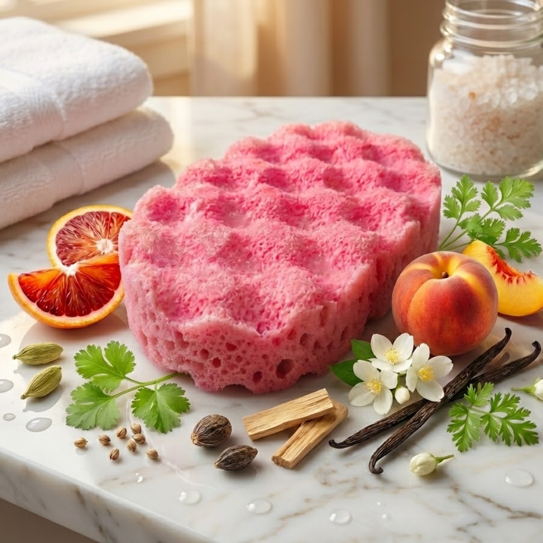 A Touch of Pink Exfoliating Soap Sponge
