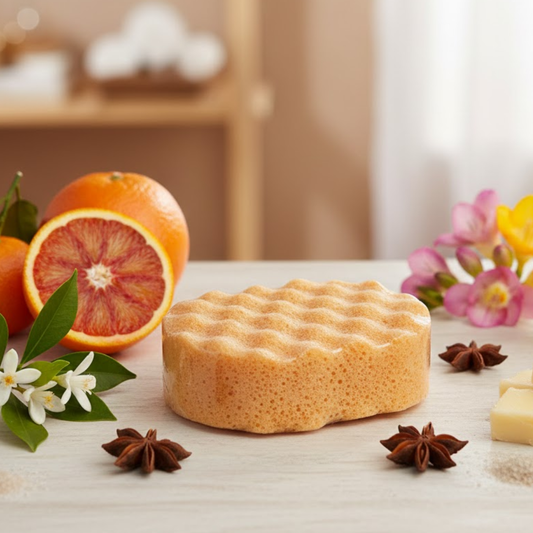 Orange Amere And Star Anise Exfoliating Soap Sponge