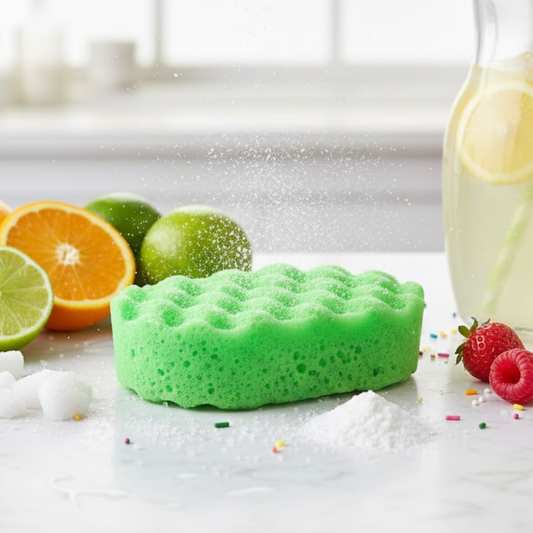 Lemon & Lime Fizz Exfoliating Soap Sponge
