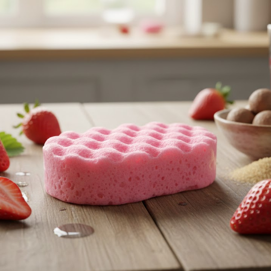 Strawberry Exfoliating Soap Sponge