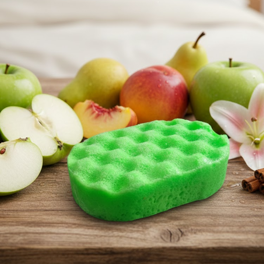 Juicy Apple Exfoliating Soap Sponges