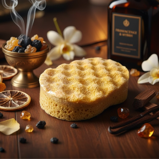 Frankincense & Myrrh Exfoliating Soap Sponge