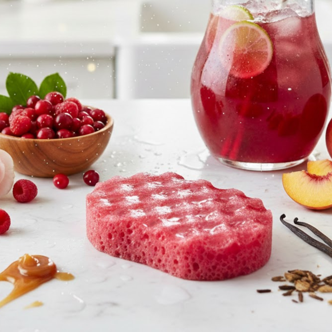 Cranberry Cocktail Exfoliating Soap Sponge – Aromasaurus