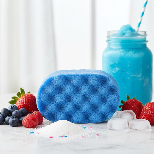 Blue Raspberry Slush Exfoliating Soap Sponge