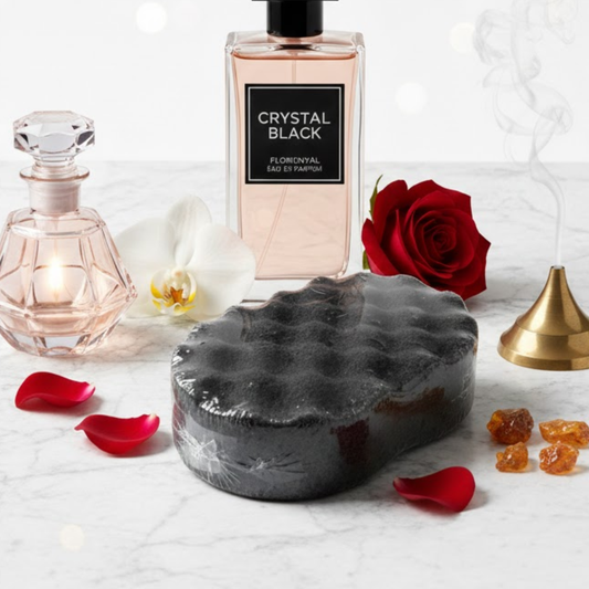 Black Obsidian Exfoliating Soap Sponge