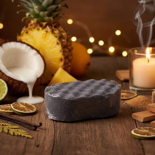 Black Coconut Exfoliating Soap Sponge