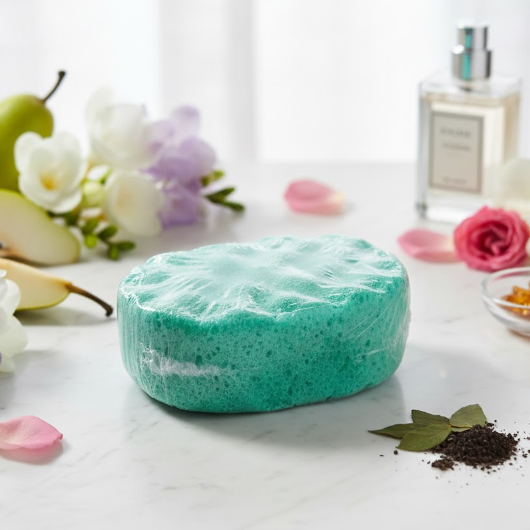 Pear & Freesia Exfoliating Soap Sponge