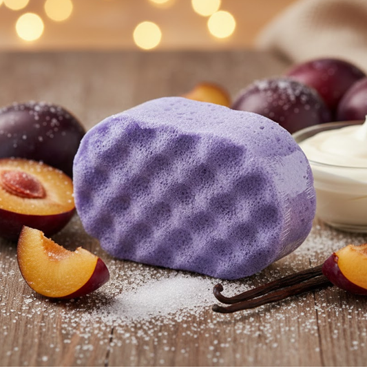 Frosted Plum Exfoliating Soap Sponge