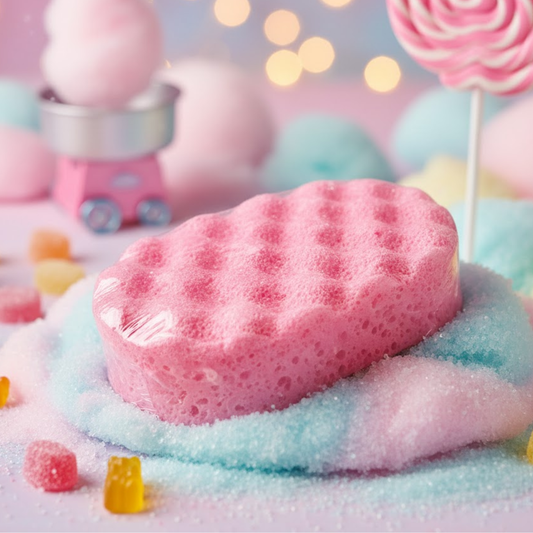 Candy Floss Exfoliating Soap Sponge