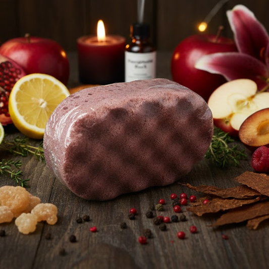Pomegranate Black Exfoliating Soap Sponge