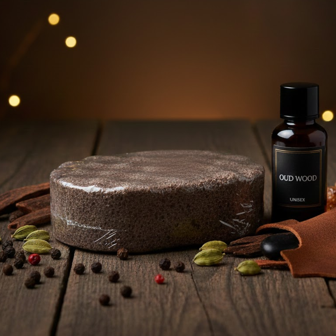 Oud Wood Exfoliating Soap Sponge