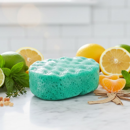 Lime Basil & Mandarin Exfoliating Soap Sponge