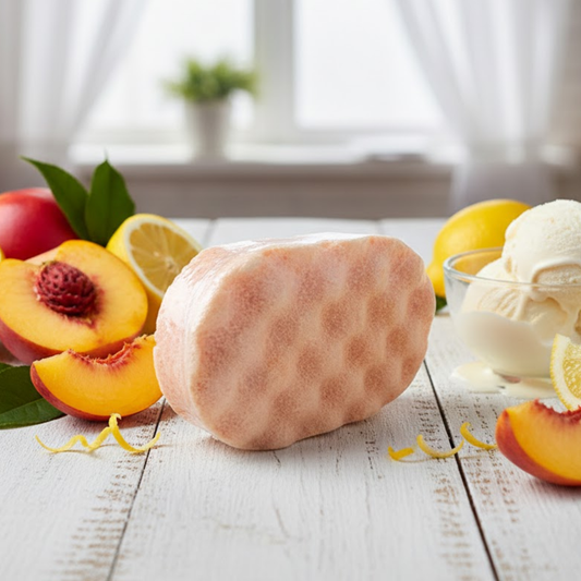 Peaches & Cream Exfoliating Soap Sponge