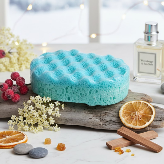 Woodsage & Sea Salt Exfoliating Soap Sponge