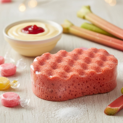 Rhubarb & Custard Exfoliating Soap Sponge