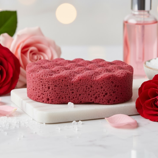 Rose Exfoliating Soap Sponge