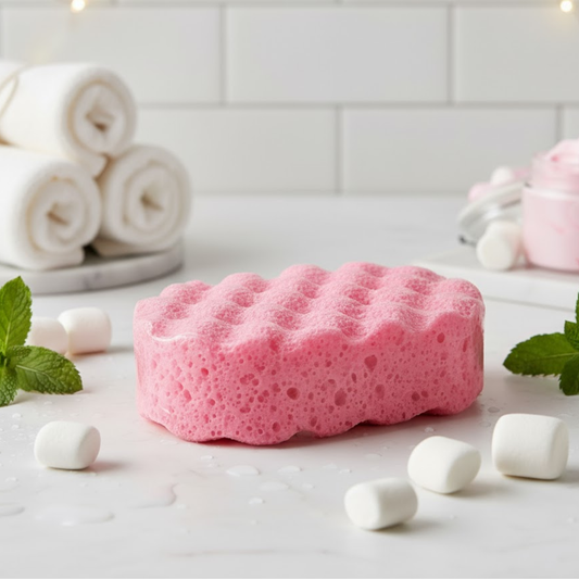 Marshmallow & Wild Mint Exfoliating Soap Sponge