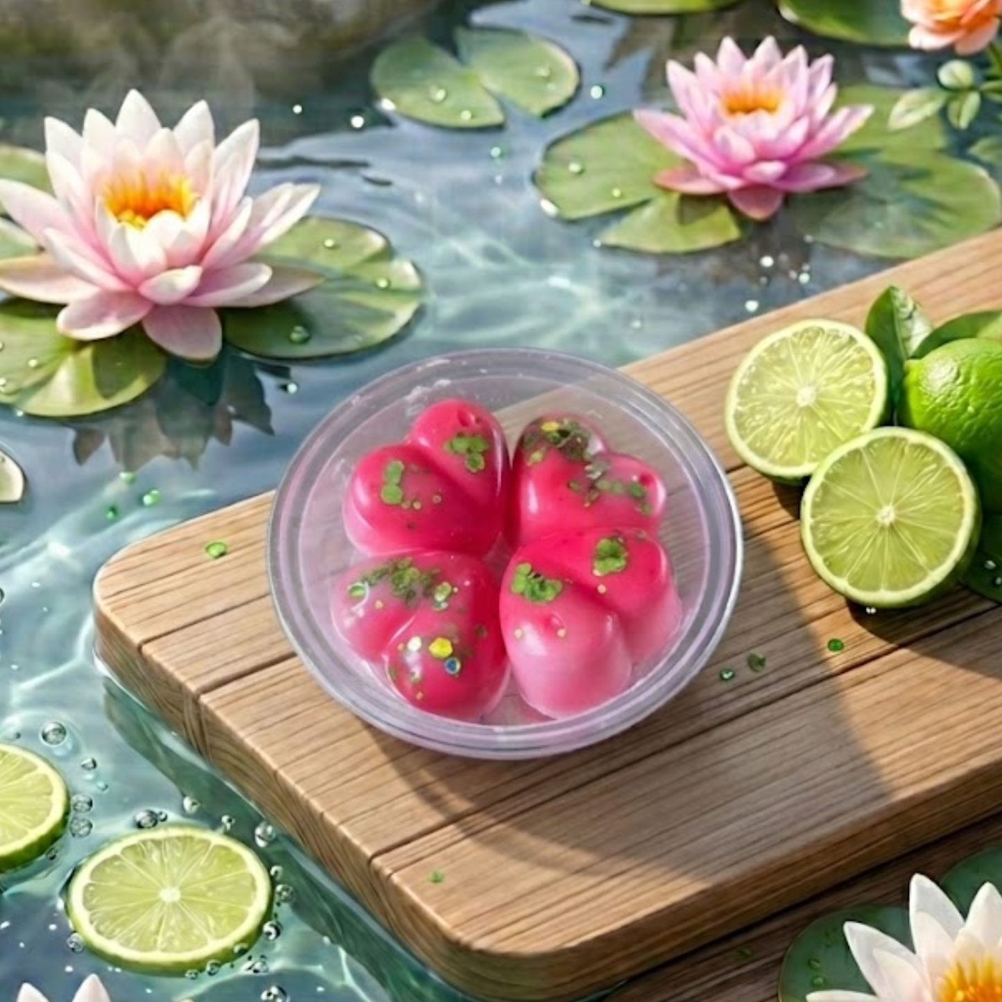 Comfortable Waterlily & Lime Wax Melts