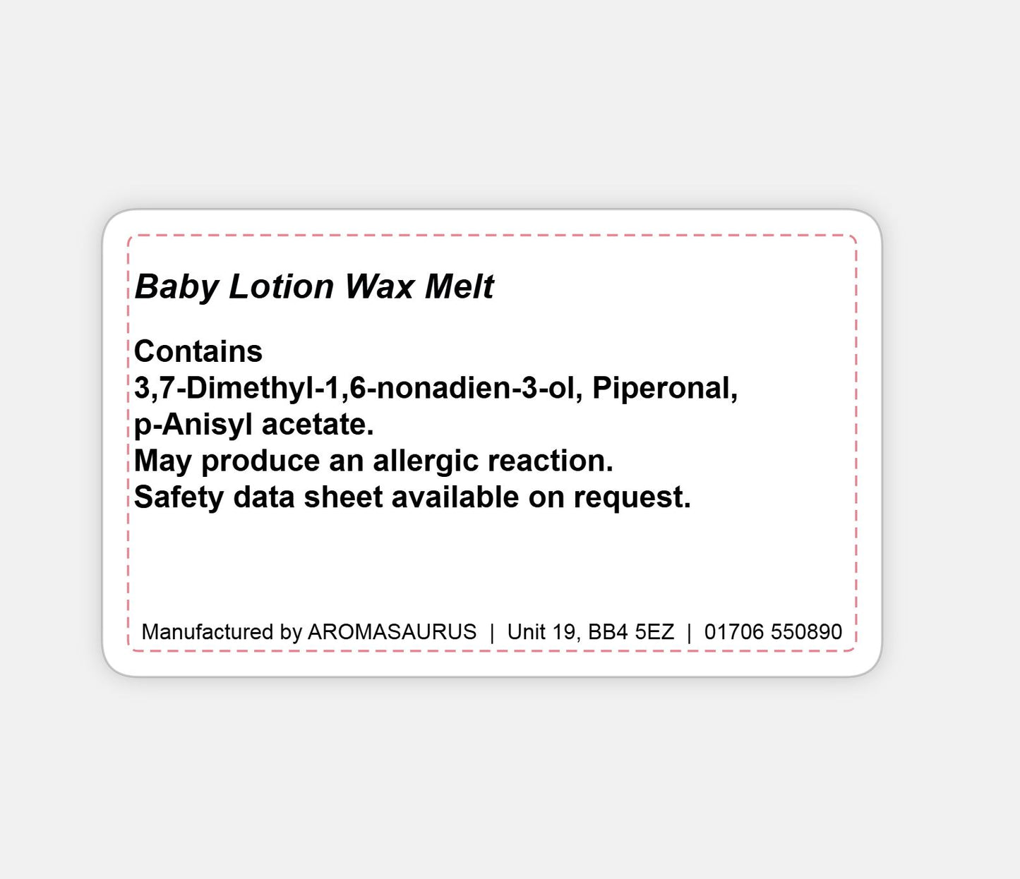 Baby Lotion Wax Melts