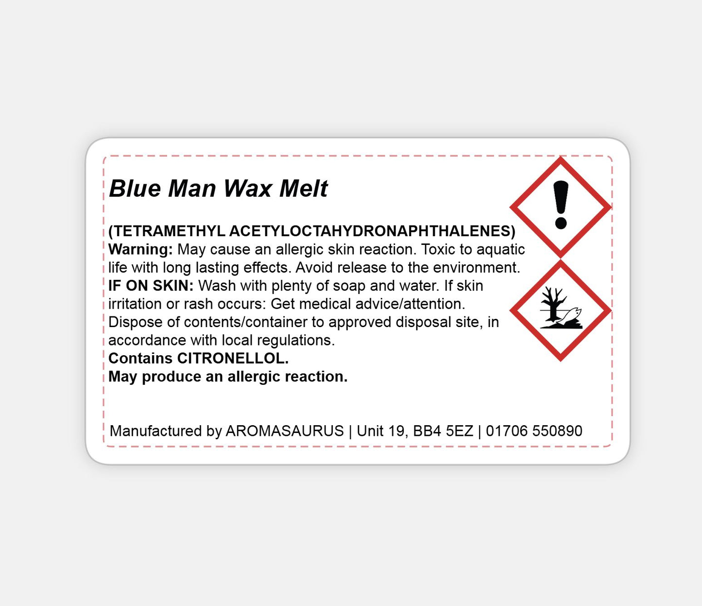 Blue Man Wax Melts