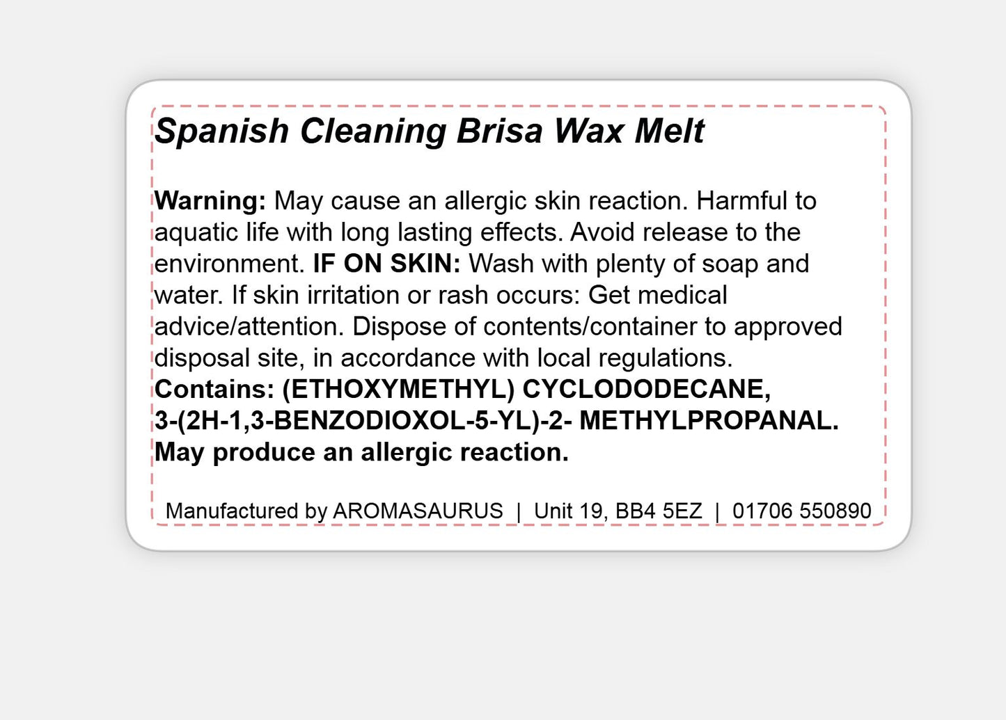 Spanish Cleaning Brisa Wax Melts