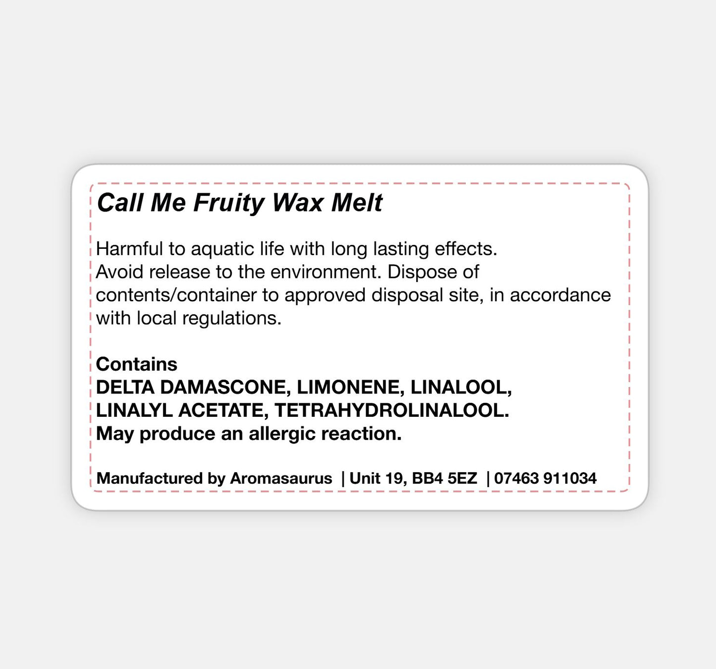 Soap Glorious Call Me Fruity Wax Melts