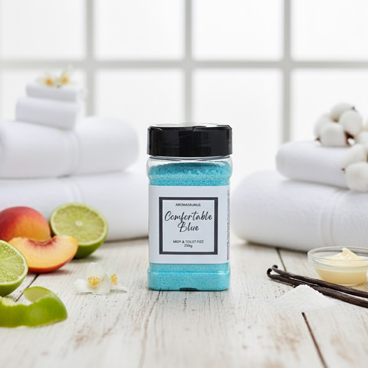 Comfortable Blue Mop, Sink & Toilet Fizz